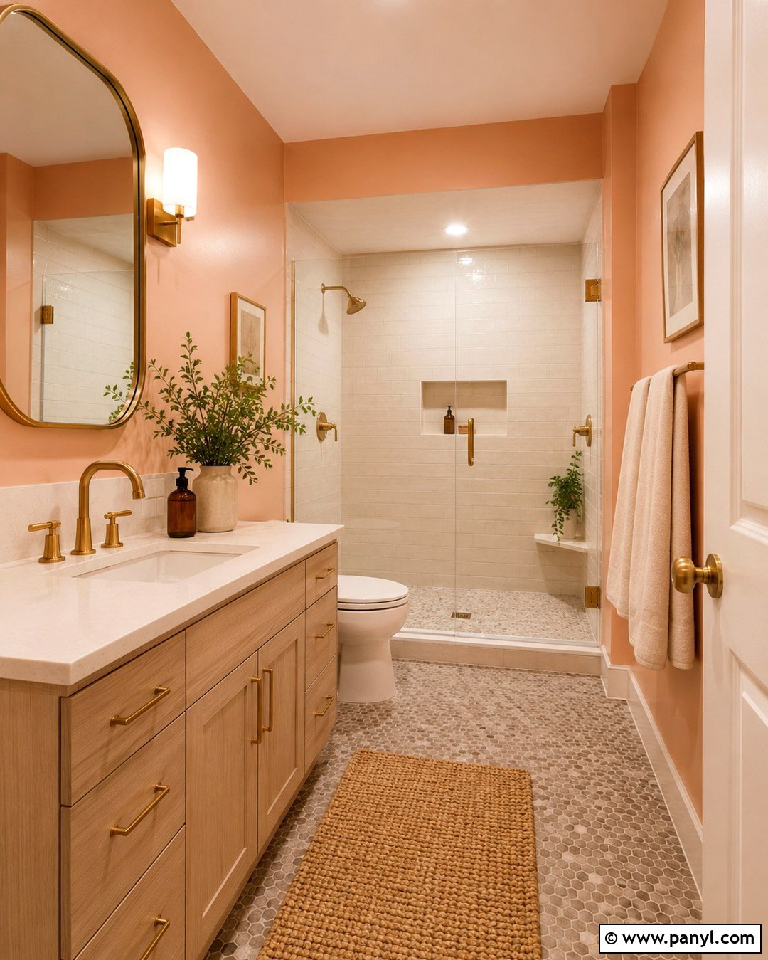 Muted Peach Wall Color - 20 Cozy Home Wall Colors