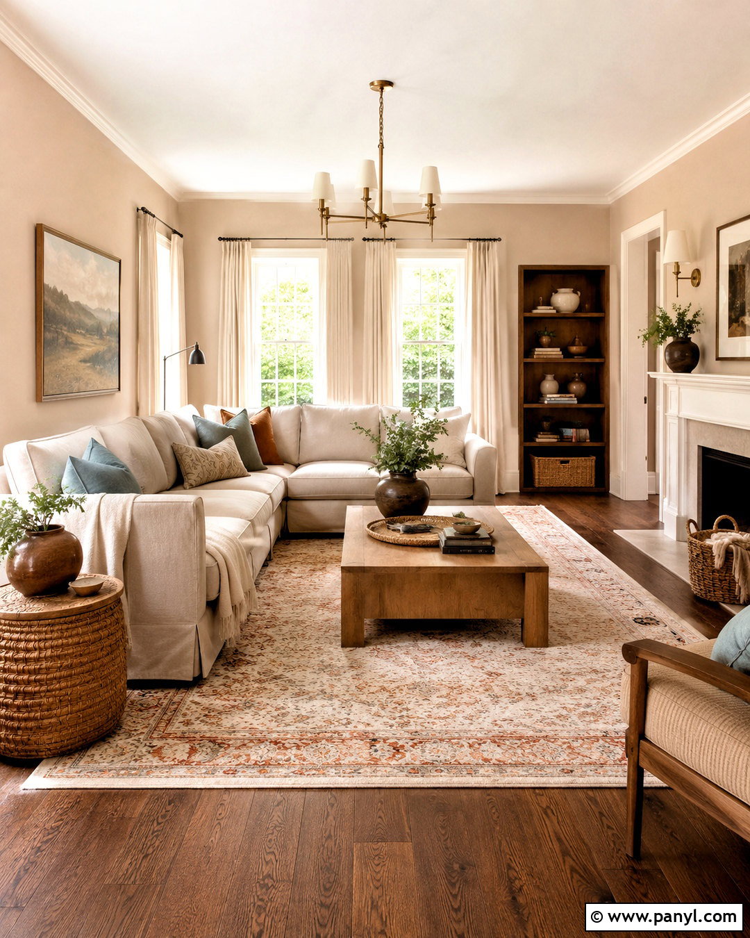 Muted Peach Walls With Dark Brown Floors - 20 Wall Colors That Go With Wood Floors