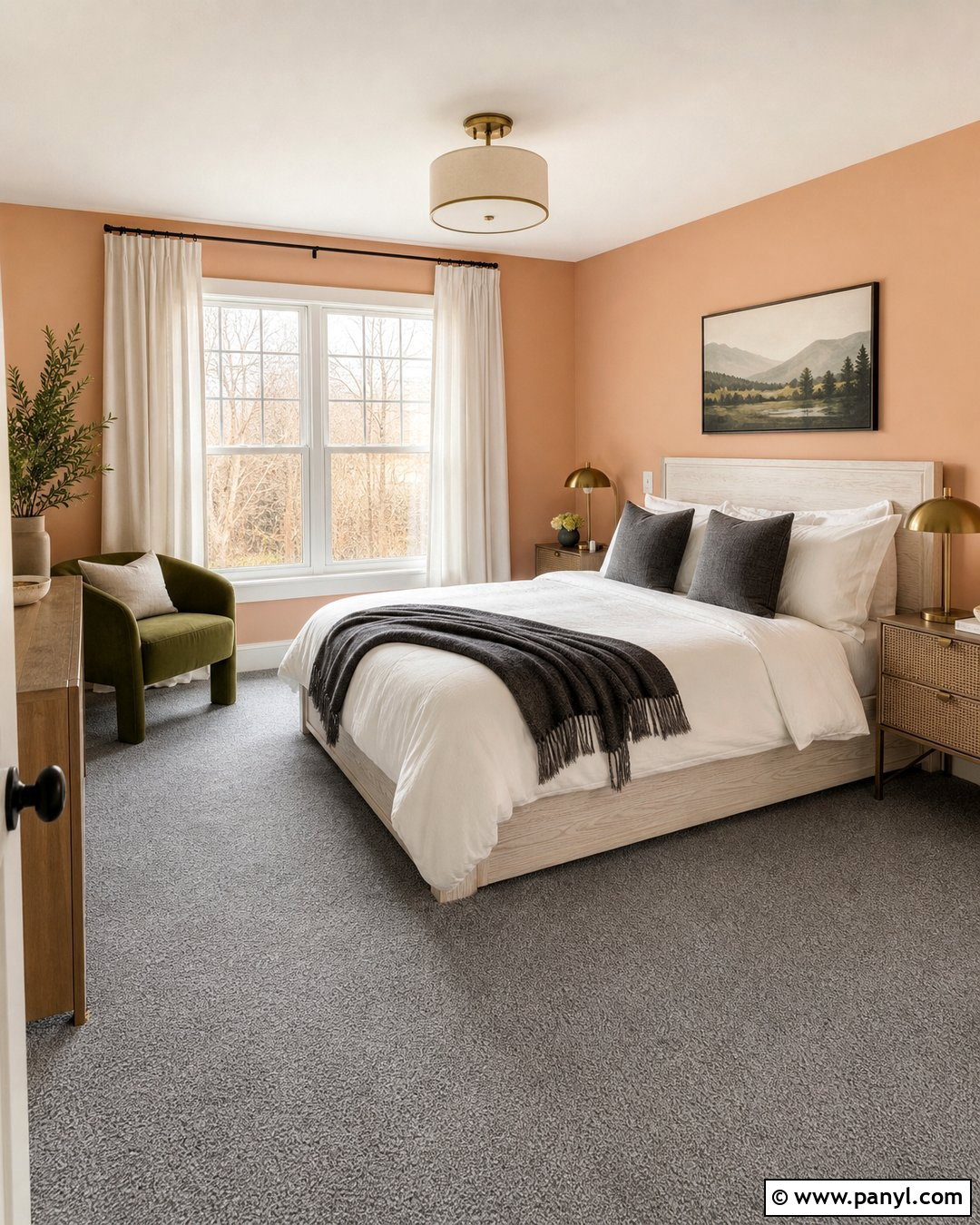 Muted Peach Walls With Grey Carpet - 20 Best Wall Color For Grey Carpet Ideas