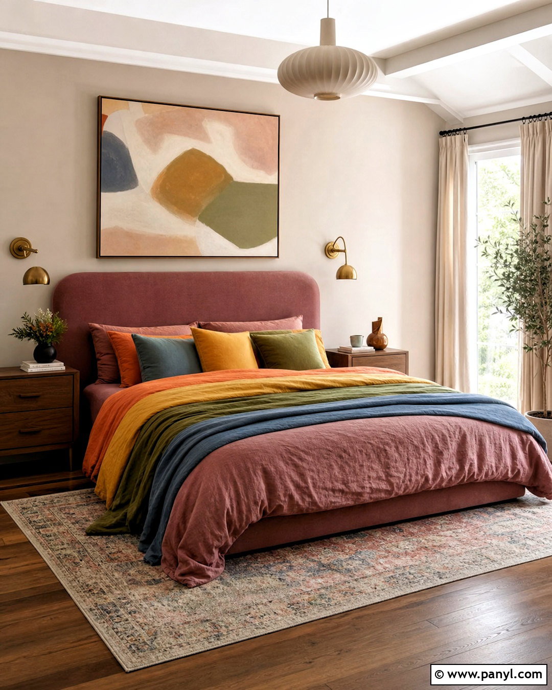 Muted Rainbow Room - 20 rainbow room ideas
