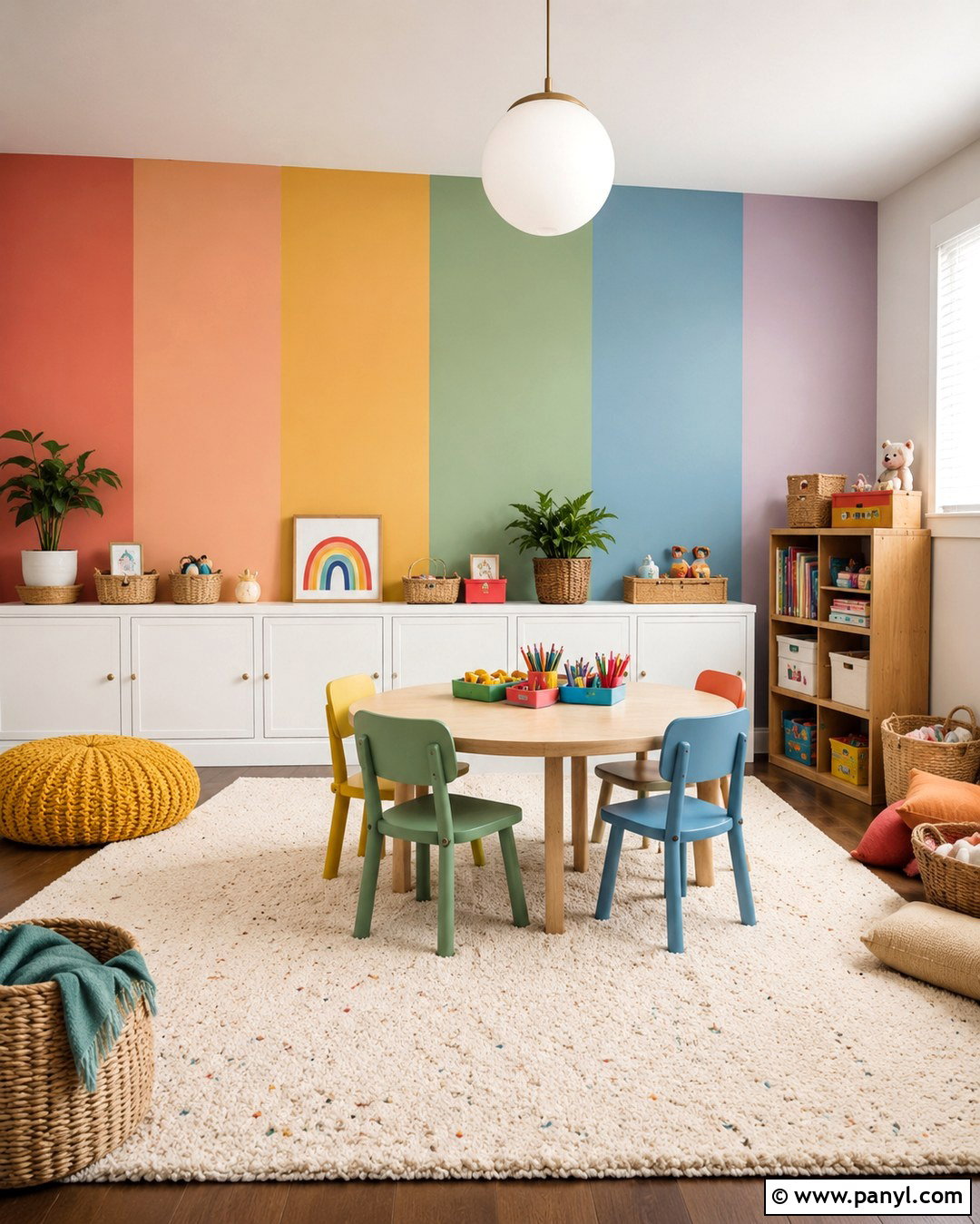 20 Stripe On Wall Ideas for Easy, Modern Room Makeovers