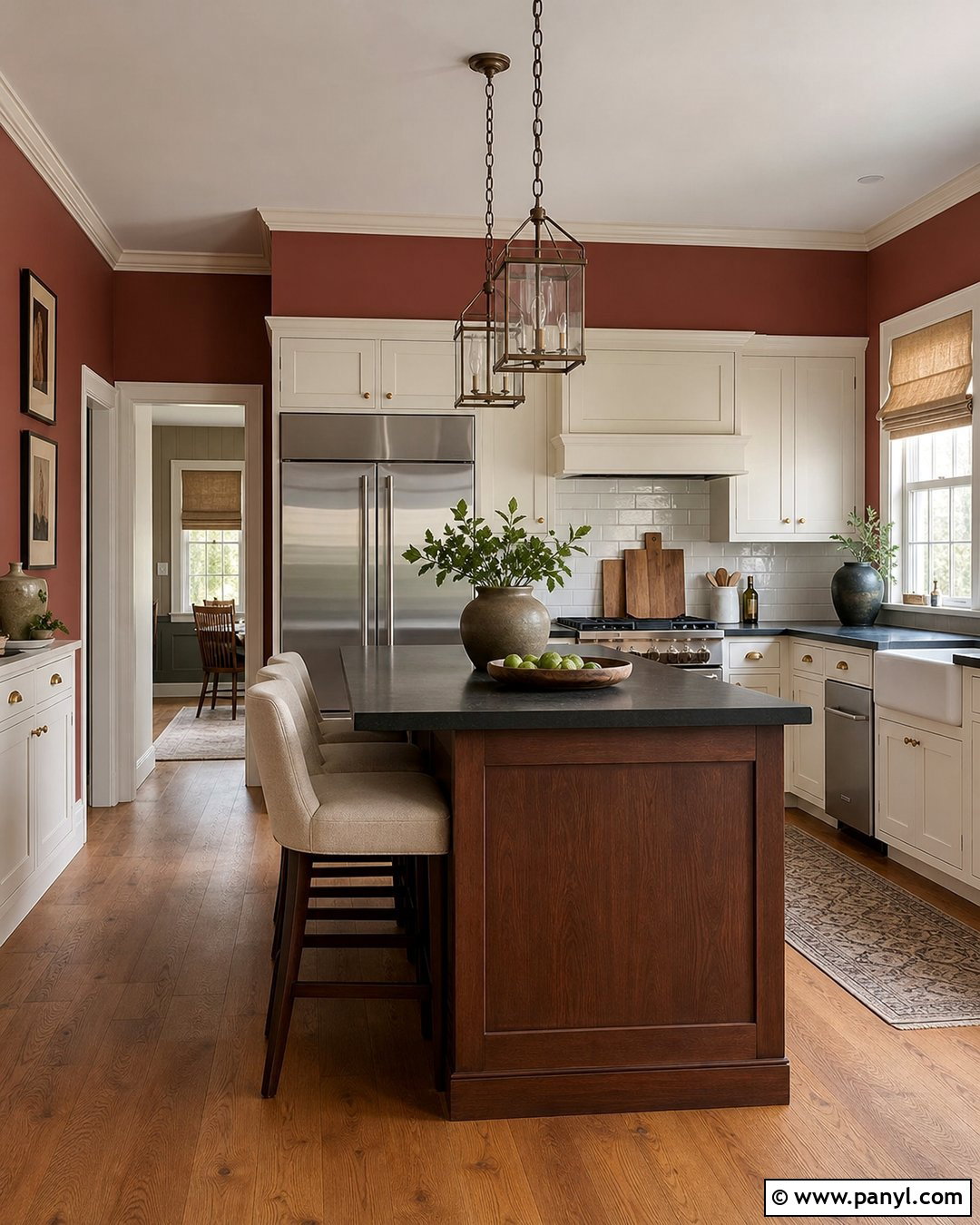 Muted Red Kitchen Wall Colour - 45 kitchen wall colour ideas