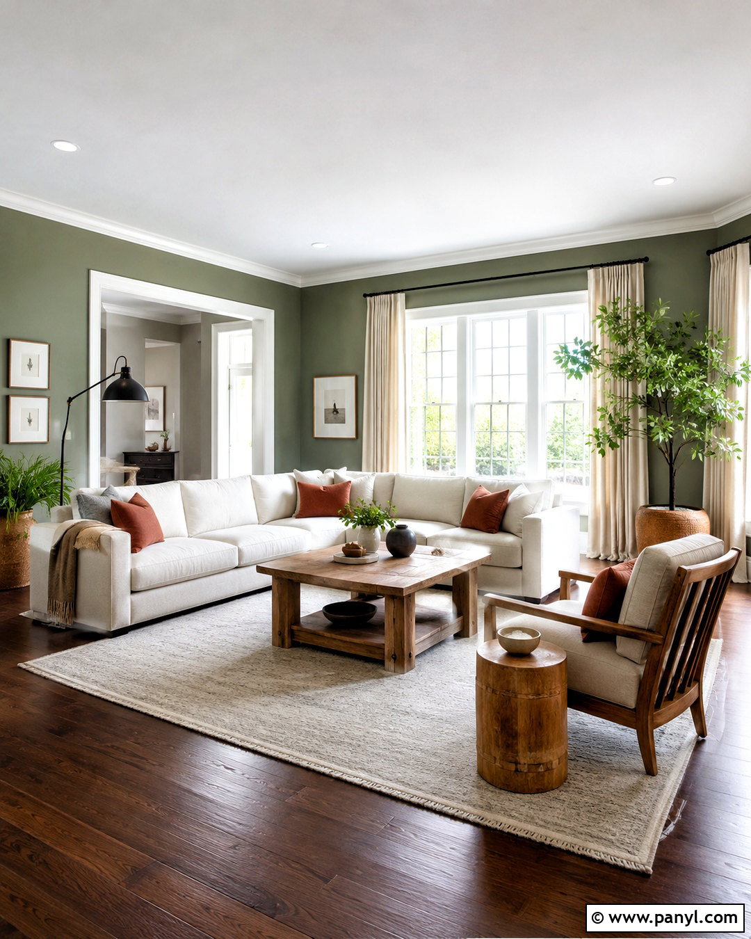 Muted Sage Green Walls - 20 Wall Colors To Match Dark Wood Floors