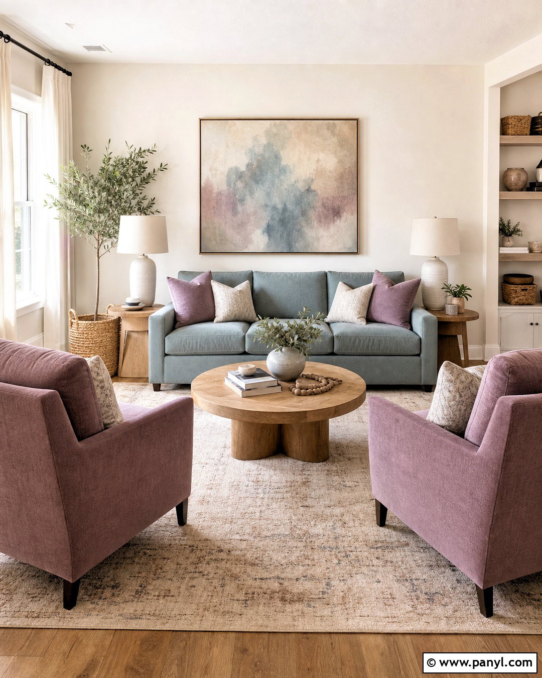 Muted Teal And Dusty Purple Living Room - 20 teal and purple living room ideas