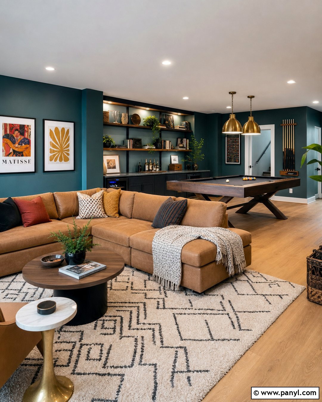 Muted Teal Basement Color - 20 Nice Basement Colors