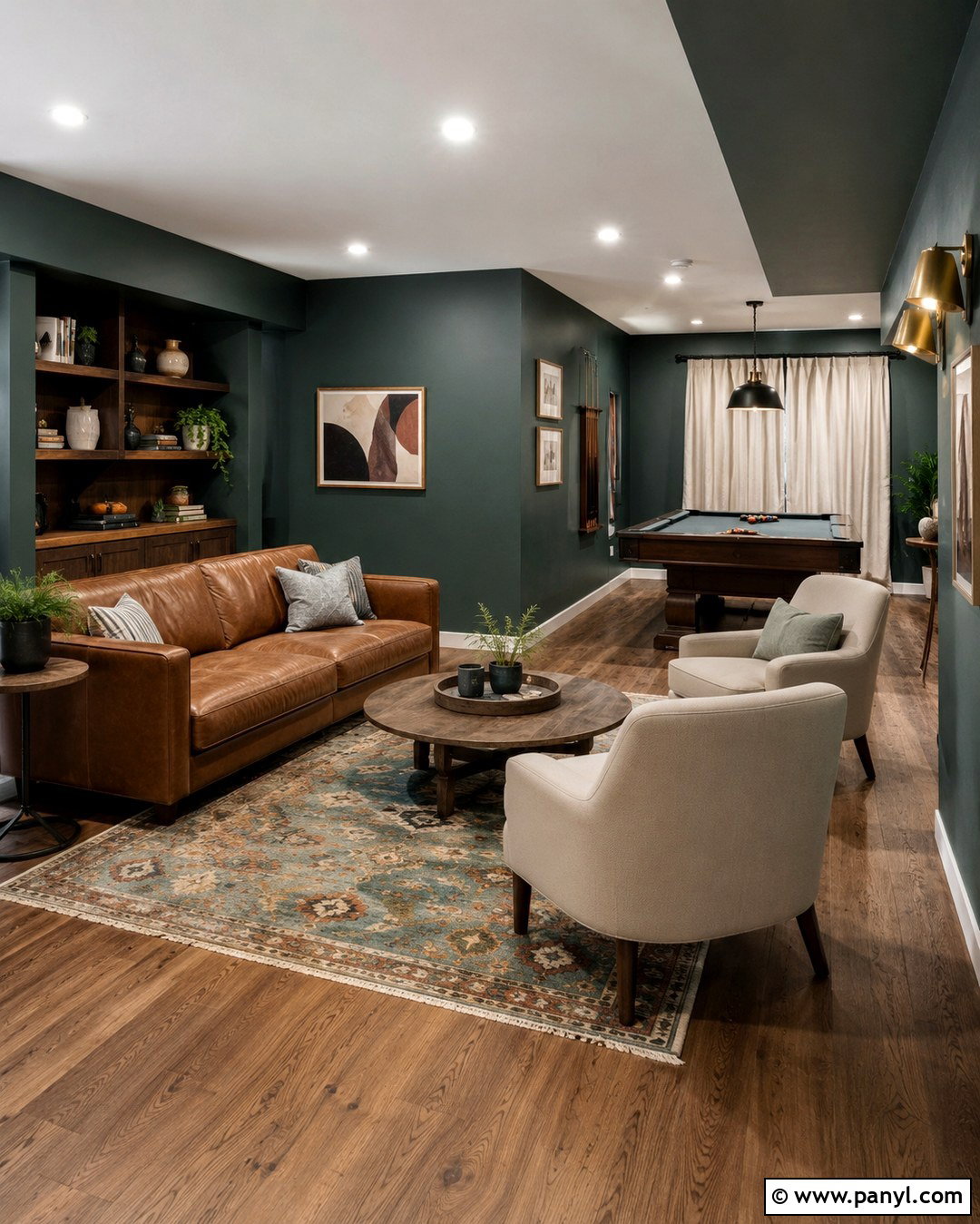 Muted Teal Basement Wall Color - 20 Wall Color For Basement Ideas