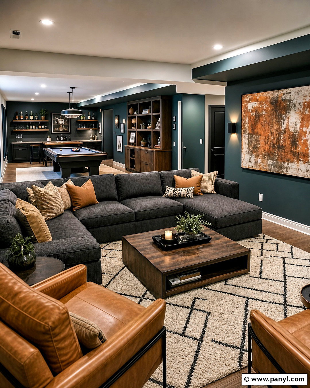 Muted Teal Basement Walls - 20 basement wall colors