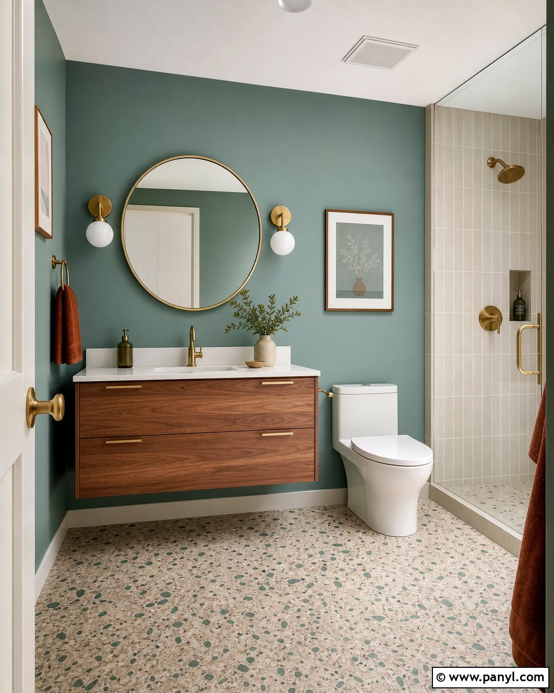 Muted Teal Bathroom Walls - 20 Best Colors For Bathroom Walls