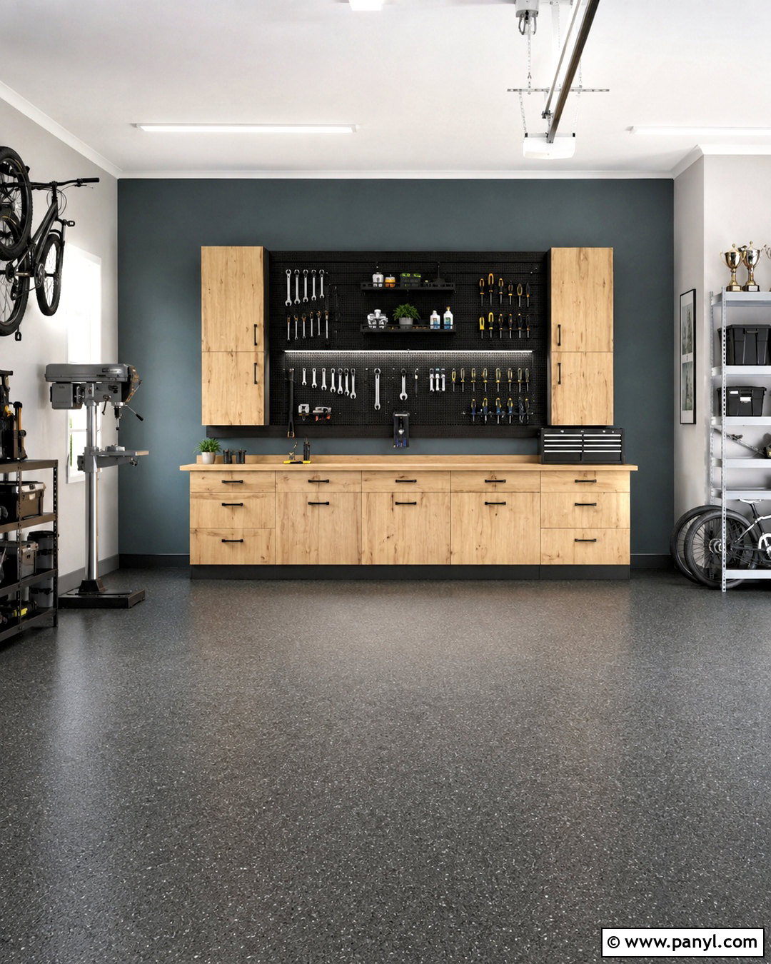 Muted Teal Garage - 20 best garage paint colors