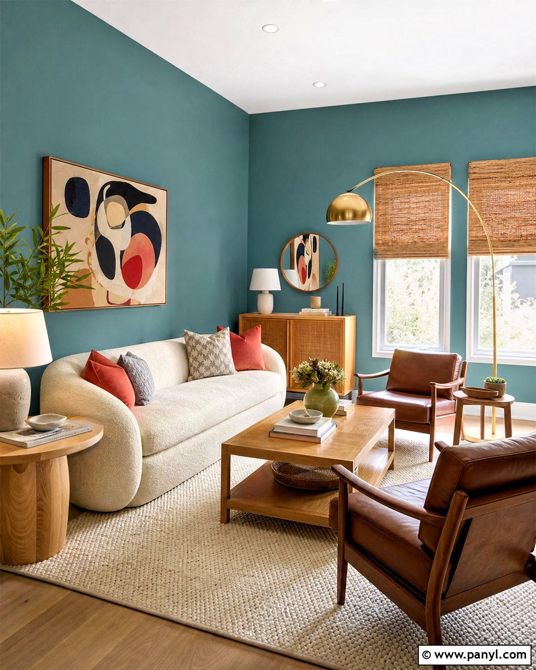 Muted Teal Interior Paint Color - 20 best interior paint colors