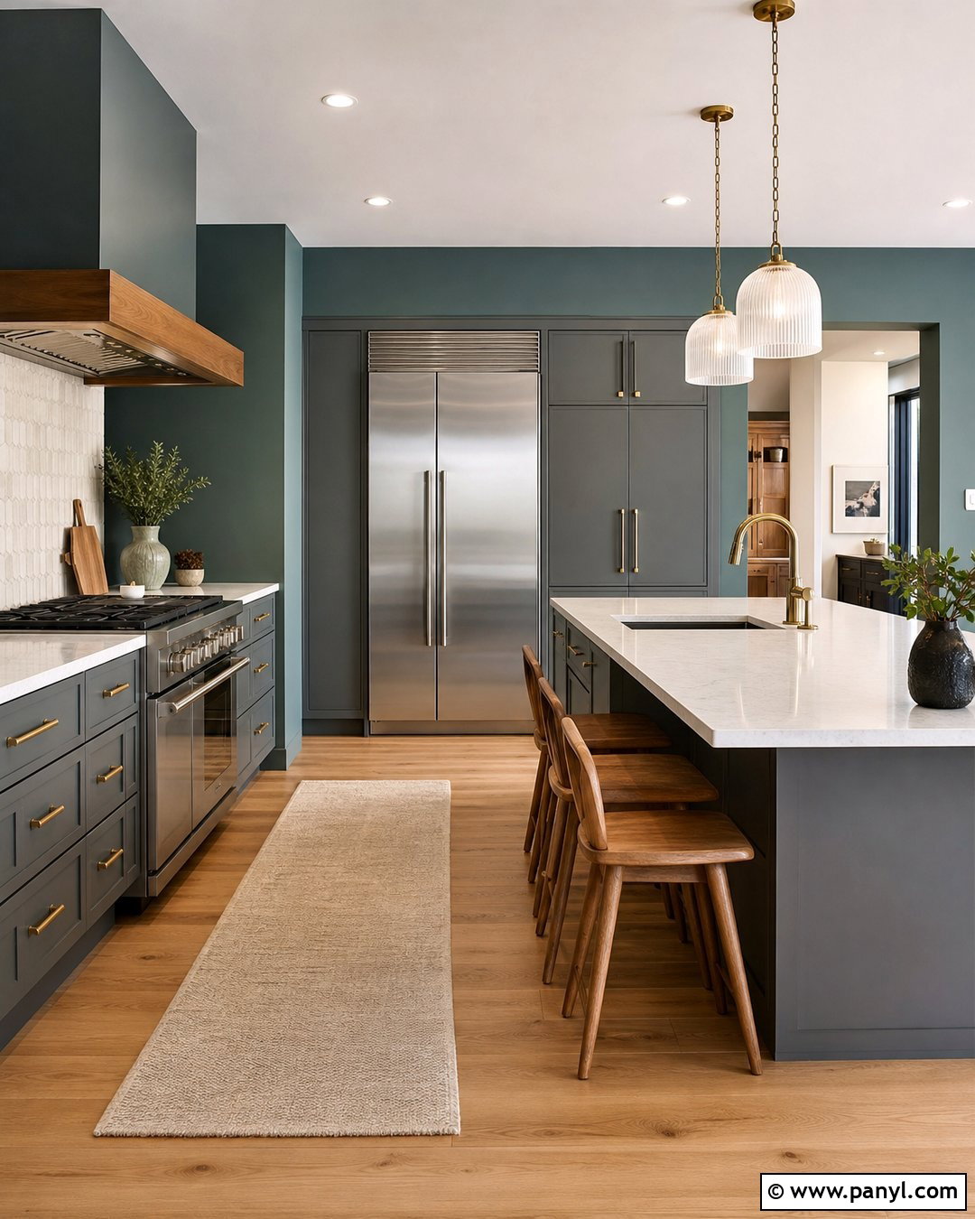 Muted Teal Kitchen Walls - 35 Kitchen Wall Colors With Grey Cabinets
