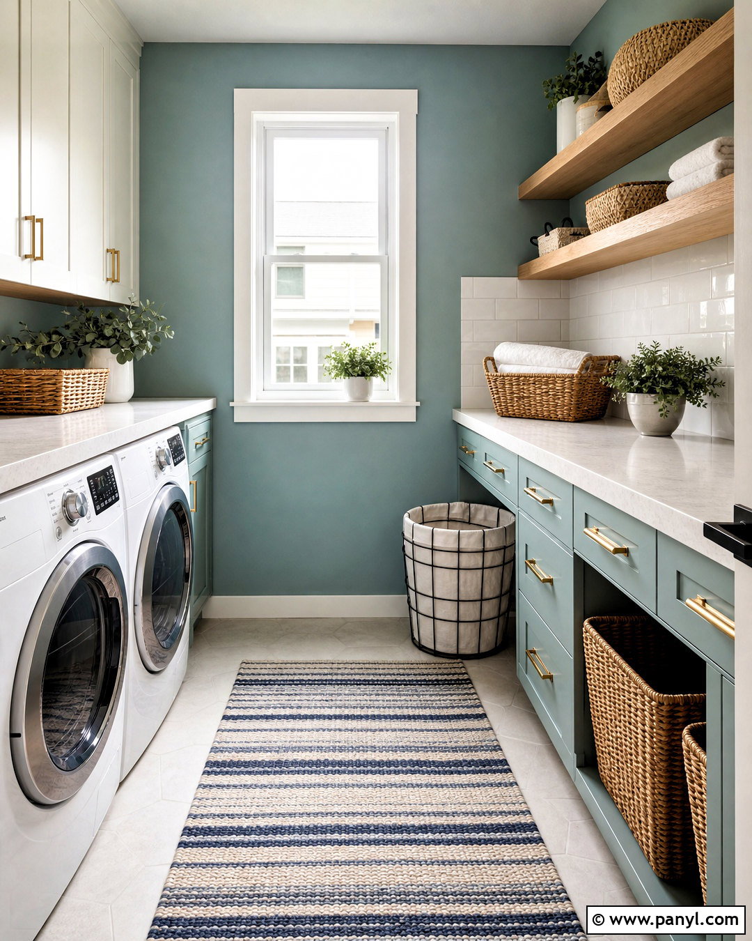 Muted Teal Laundry Room Paint - 20 interior paint ideas
