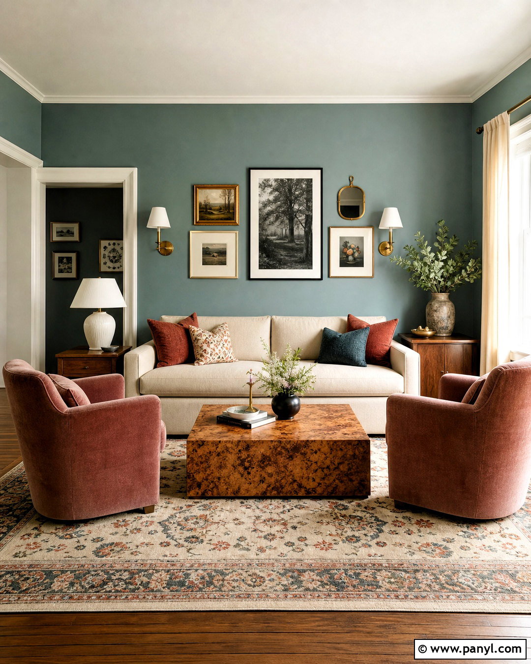 Muted Teal Living Room Paint - 20 indoor paint colors living room ideas