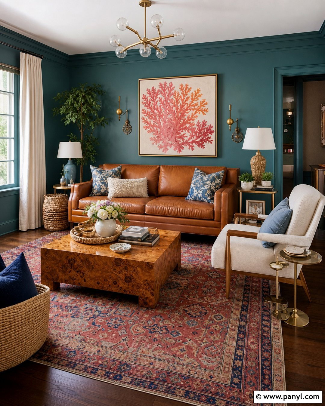 Muted Teal Living Room Walls - 30 Paint Ideas For Walls Living Room Ideas