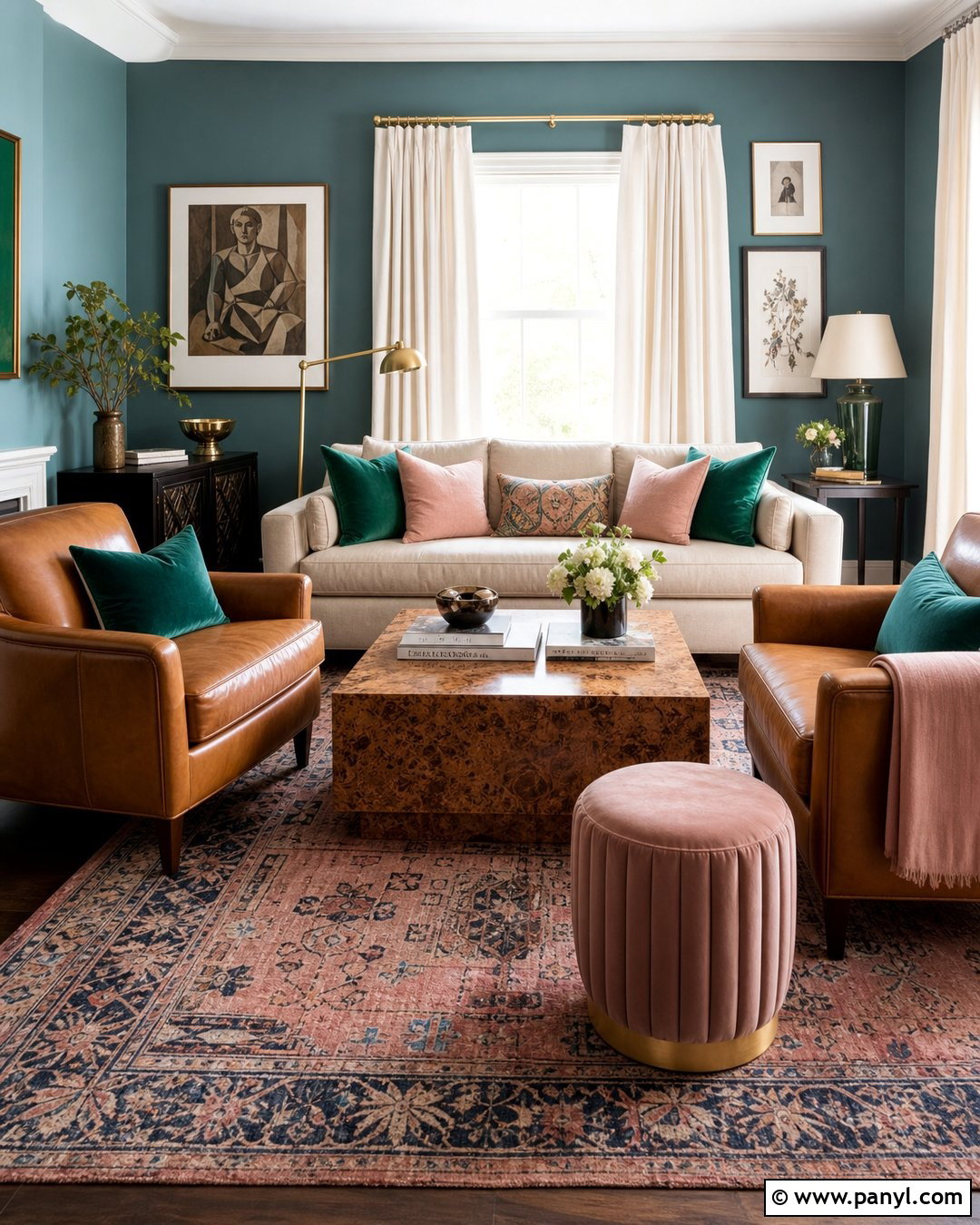 Muted Teal Living Room Walls - 45 wall colors for living room ideas
