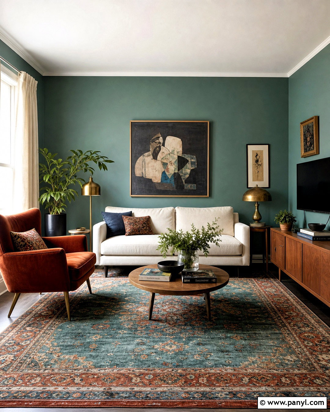 Muted Teal Living Room Walls - 20 home wall painting ideas living rooms