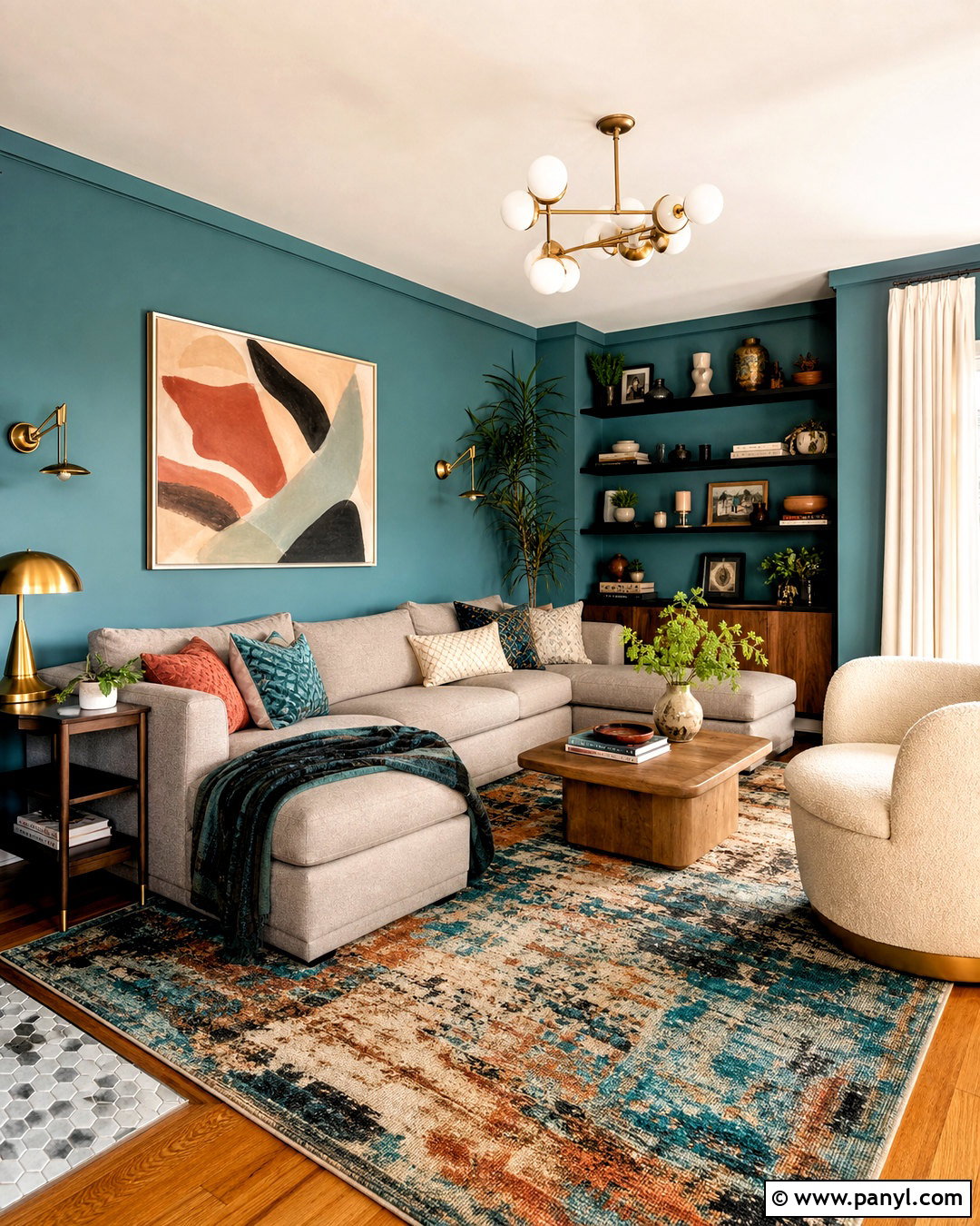 Muted Teal Living Room Walls - 20 living room walls paint colors