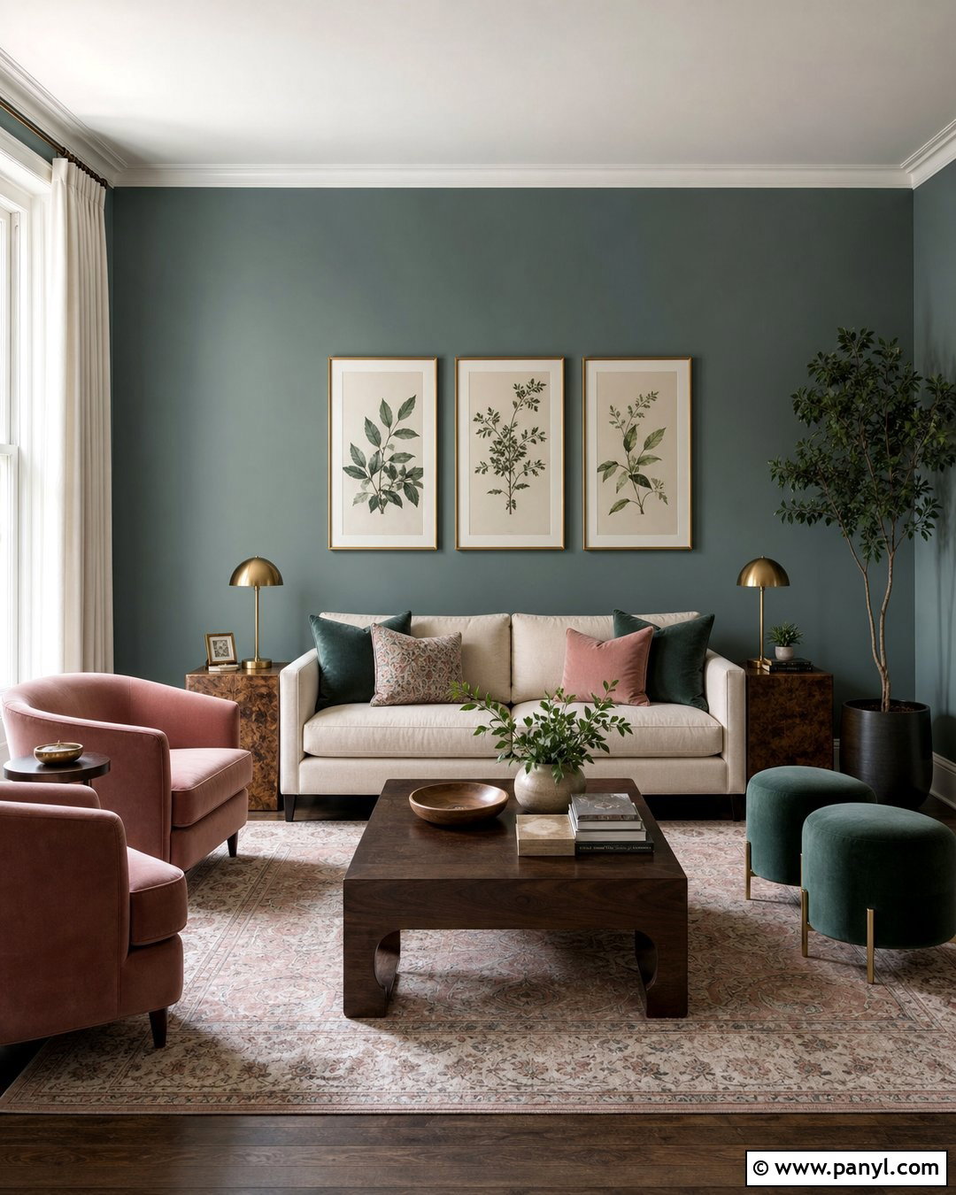 Muted Teal Living Room Walls - 25 Wall Colors Living Room Ideas