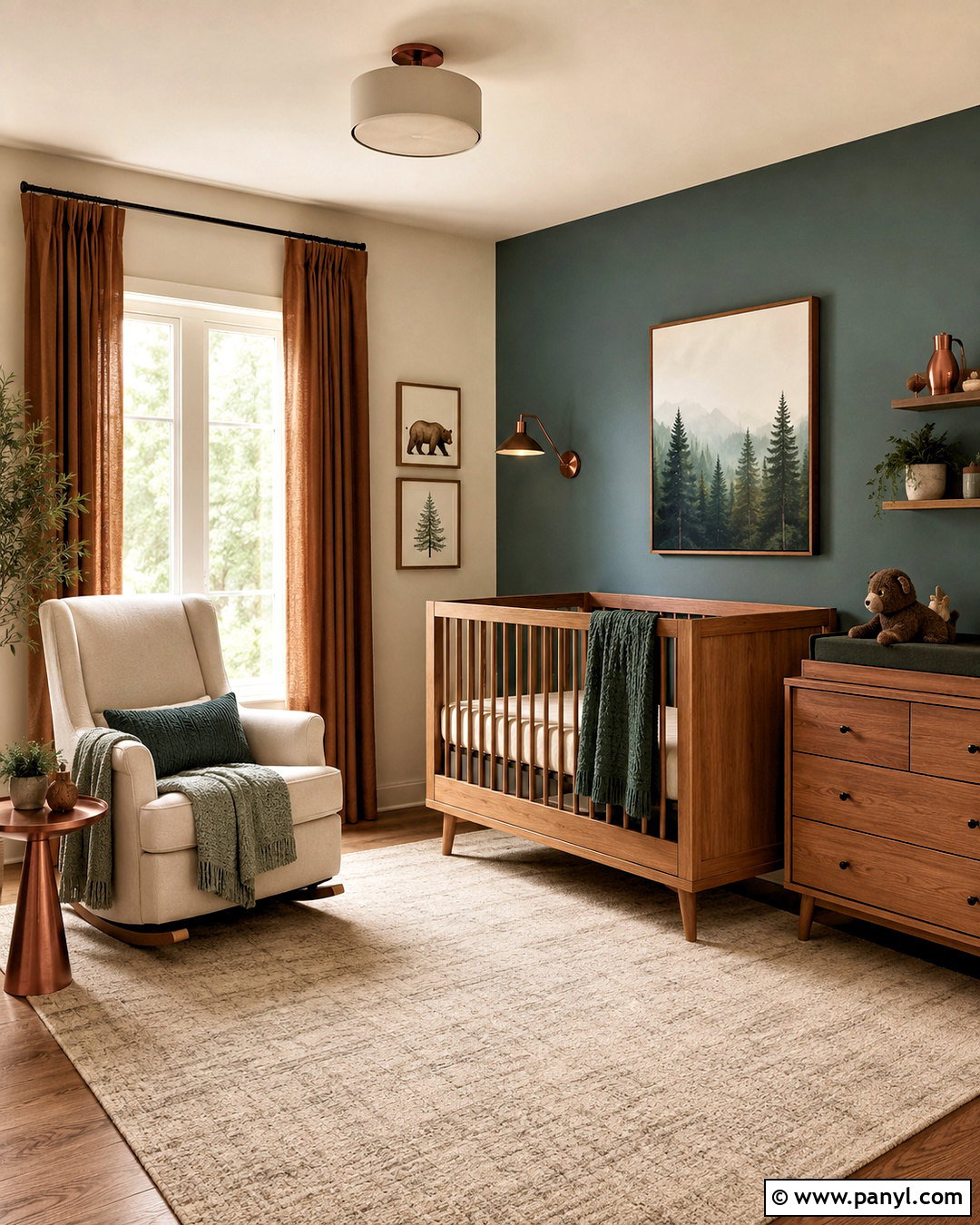 Muted Teal Nursery Walls - 20 Woodland Nursery Wall Color Ideas