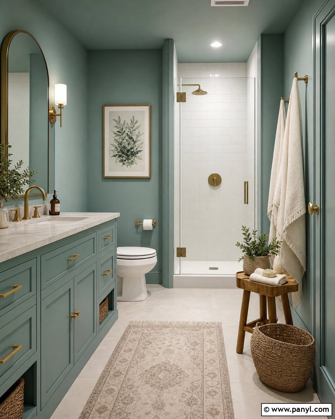 Muted Teal Skirting And Walls - 25 Skirting Same Colour As Walls