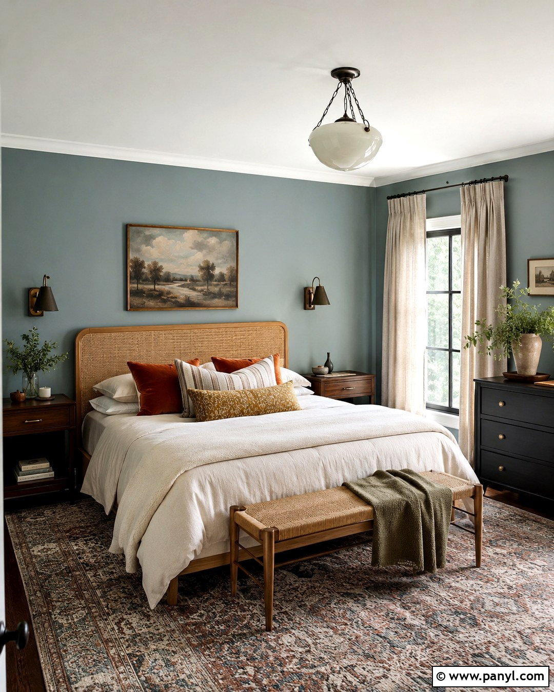 Muted Teal Wall Color - 20 Evergreen Wall Color Ideas