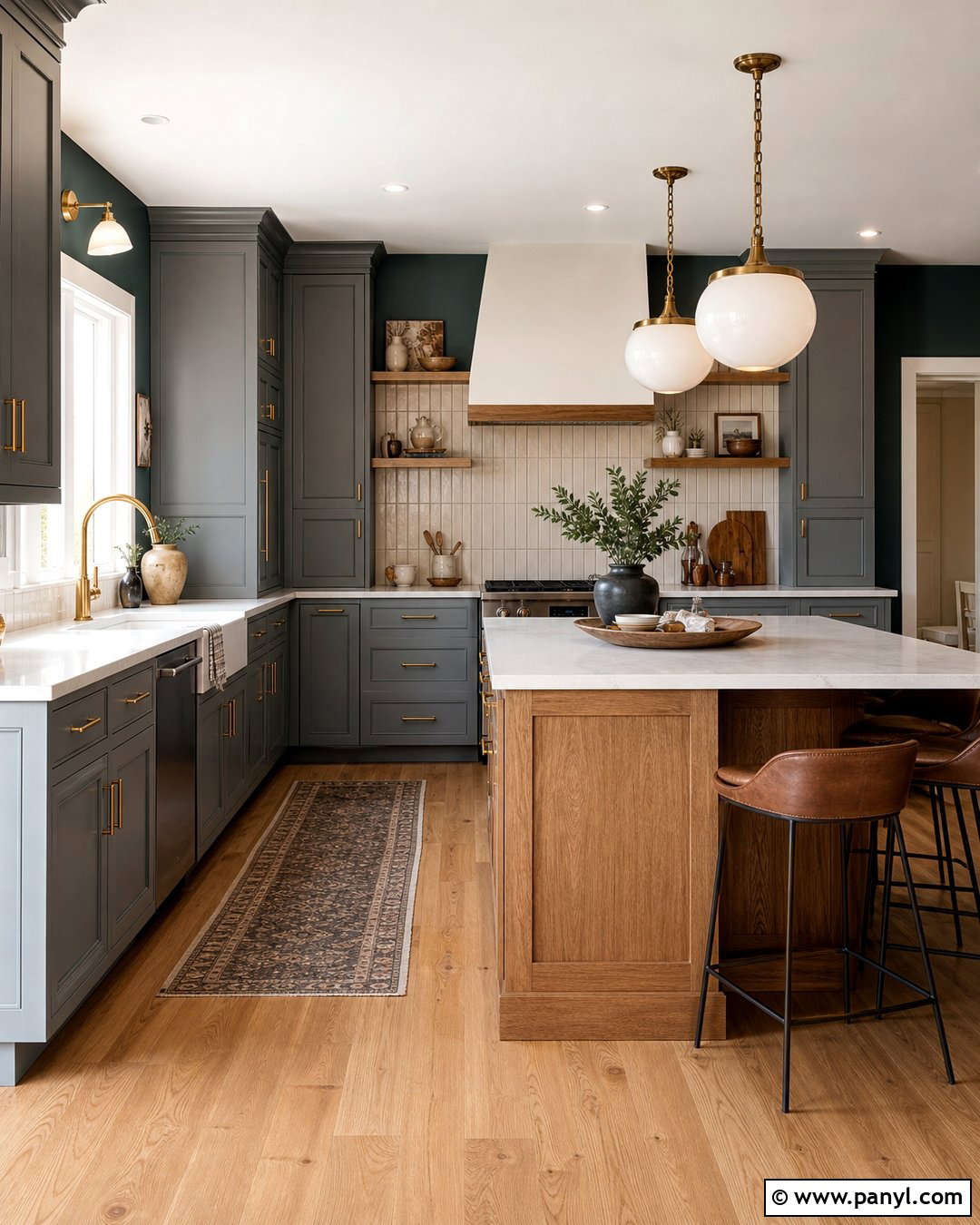 Muted Teal Walls With Gray Cabinets - 30 Wall Color For Grey Cabinets