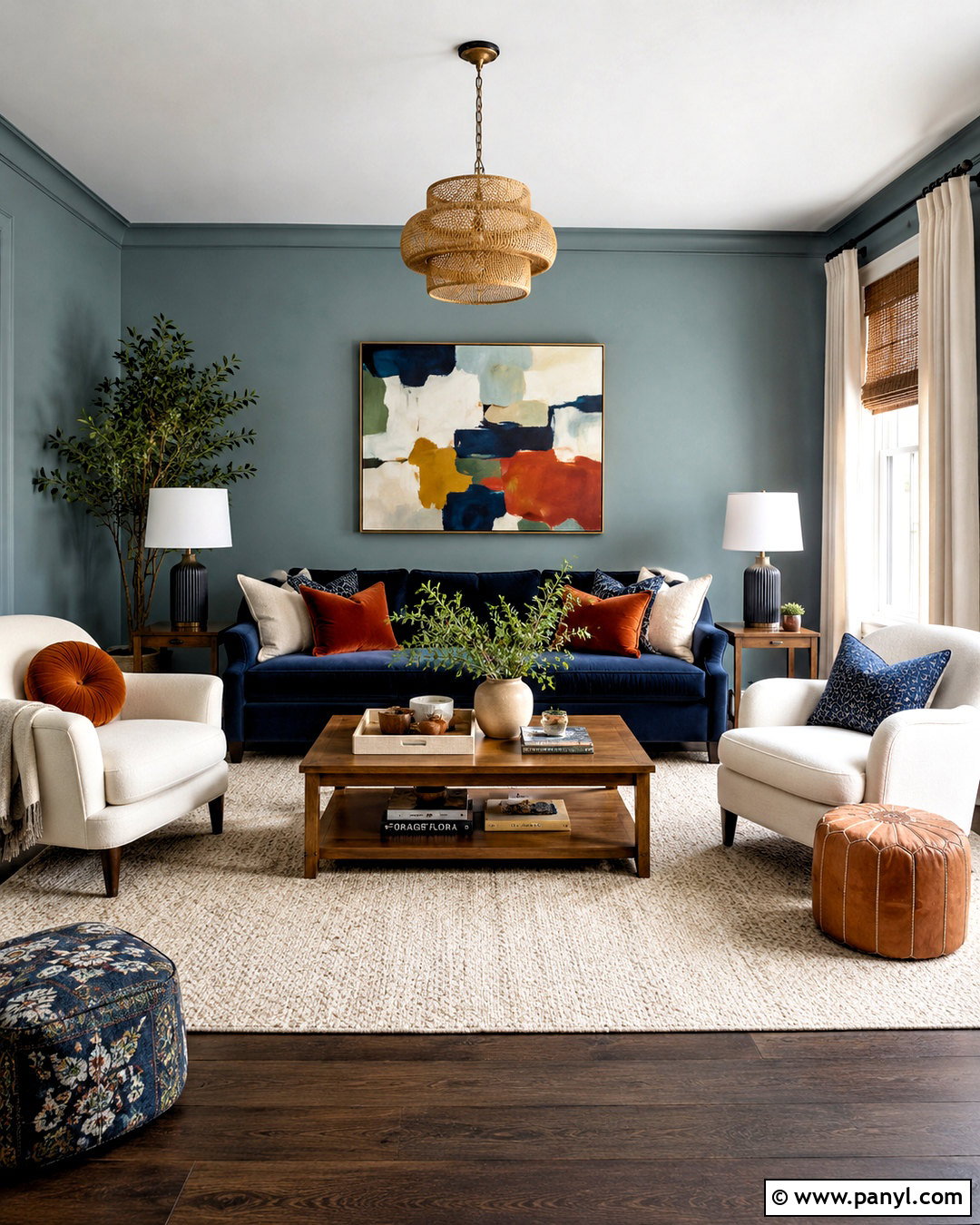 Muted Teal Walls With Navy Blue - 20 Wall Colors That Go With Navy Blue Ideas