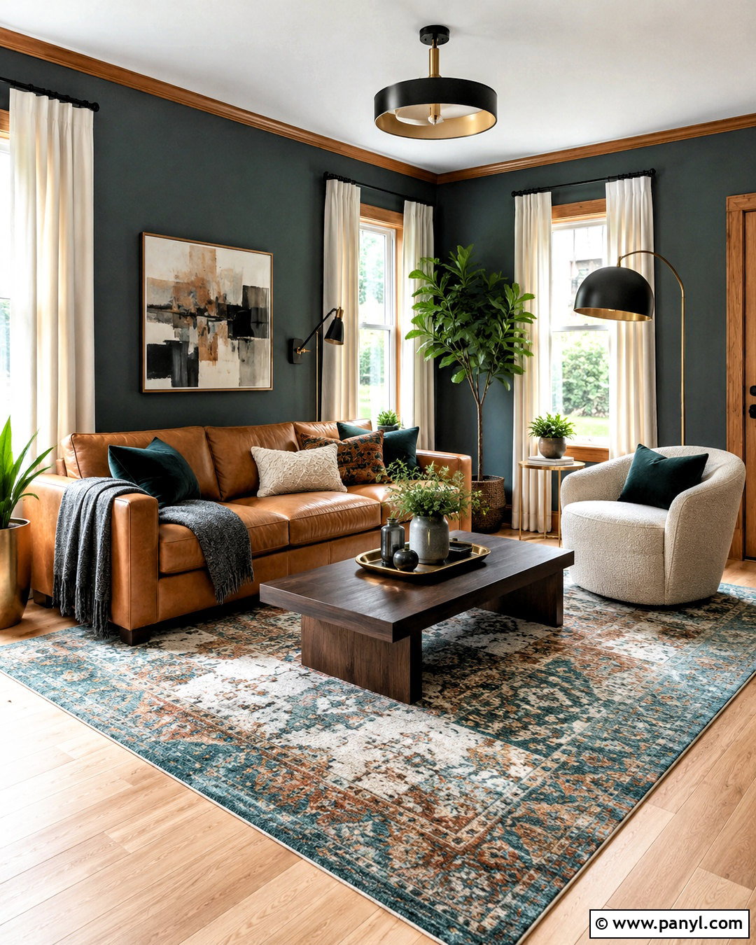 Muted Teal Walls With Oak Trim - 20 Wall Colors For Oak Trim Ideas