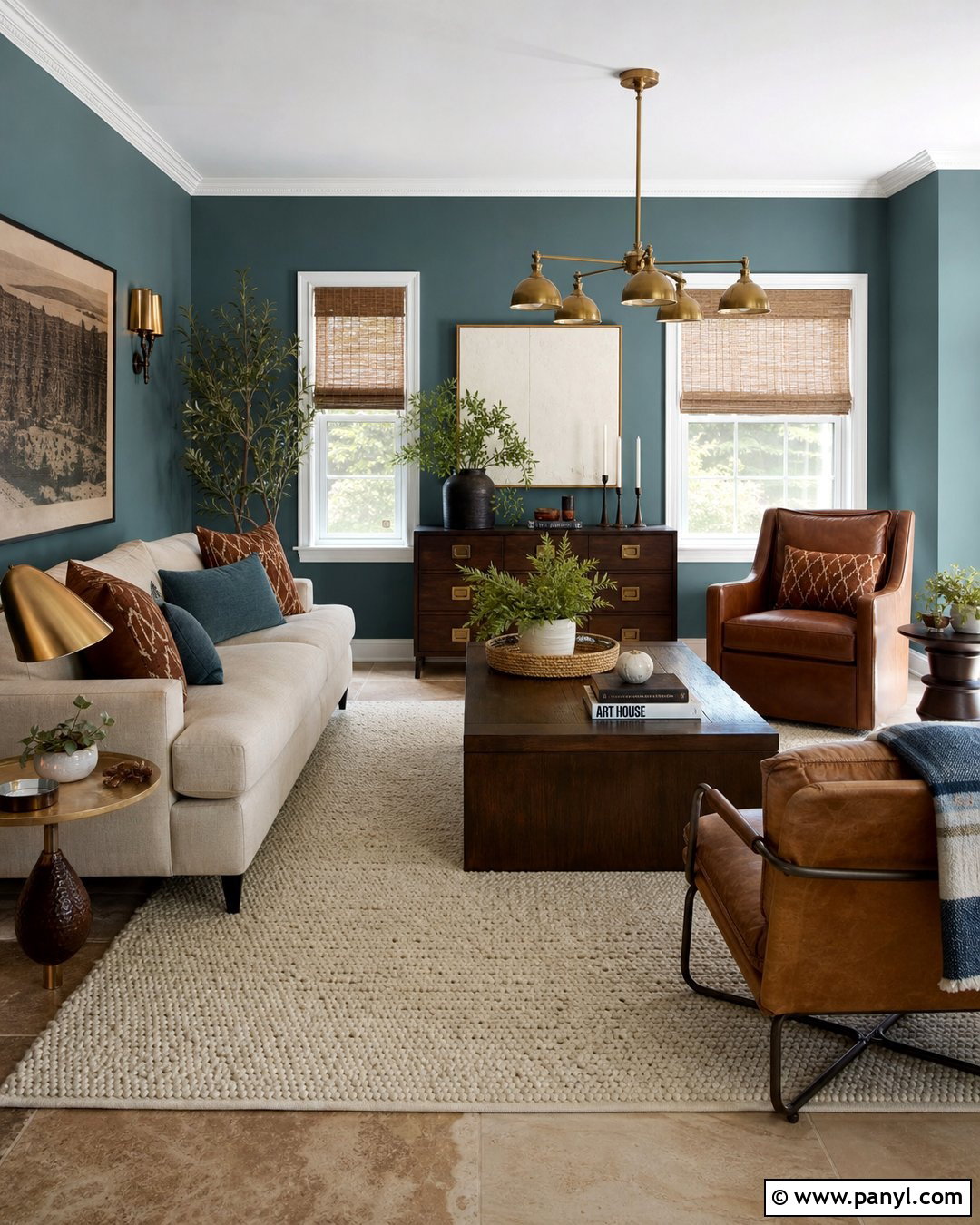 Muted Teal Walls With Travertine Floors - 20 Best Wall Color For Travertine Floors