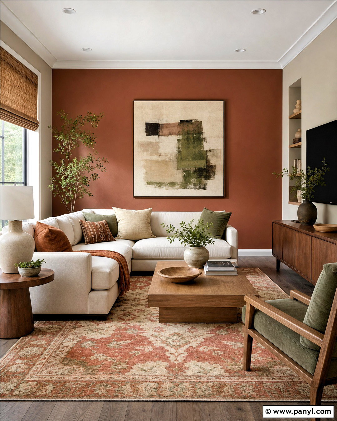 Muted Terracotta Accent Wall - 20 muted terracotta ideas