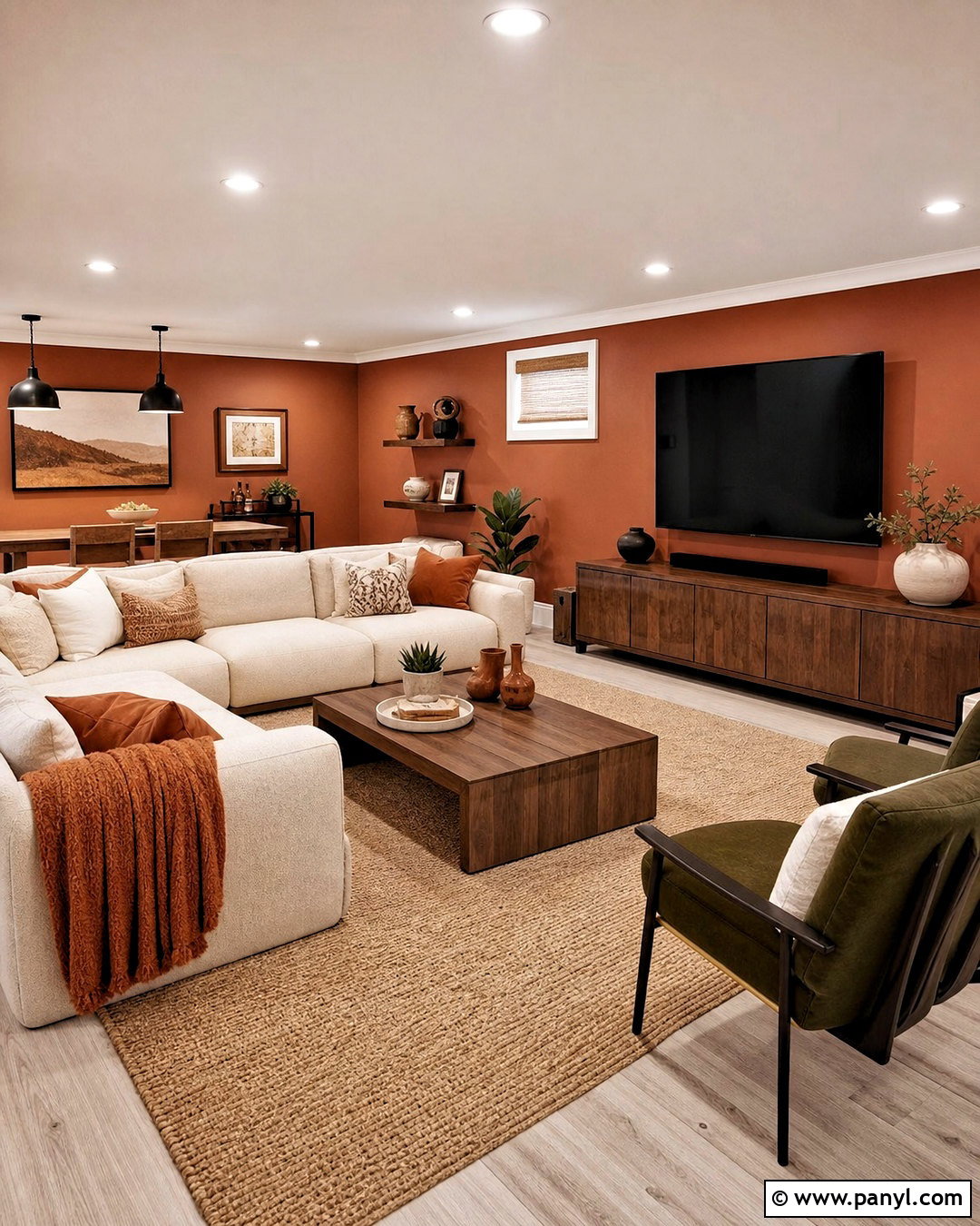 Muted Terracotta Basement Walls - 20 basement wall colors