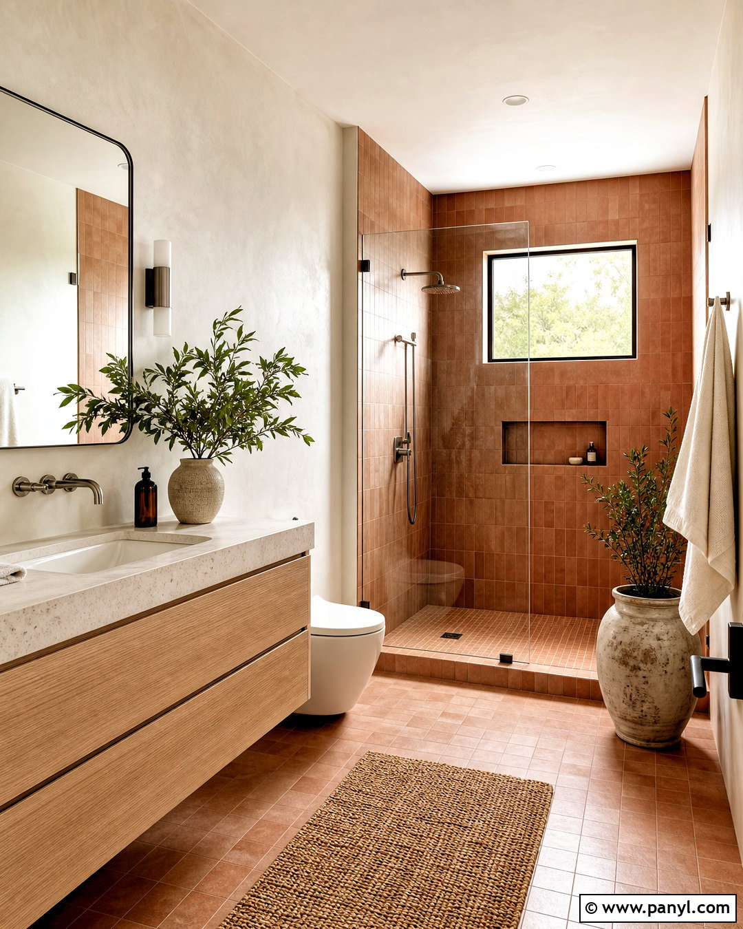 Muted Terracotta Bathroom - 20 muted terracotta ideas