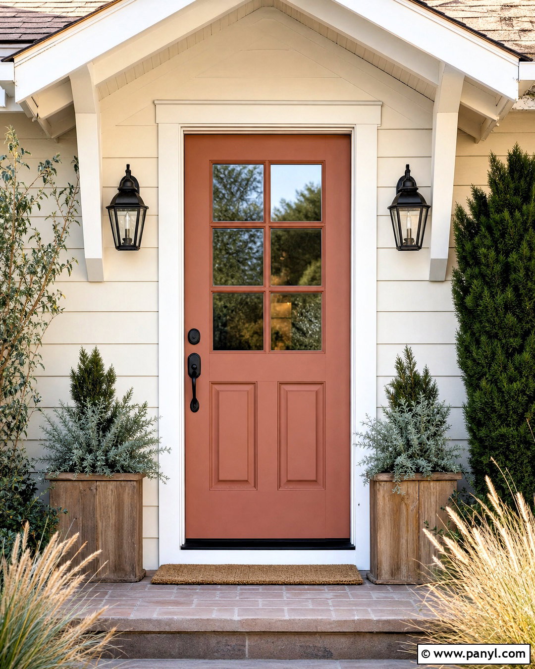 Muted Terracotta Front Door - 20 muted terracotta ideas