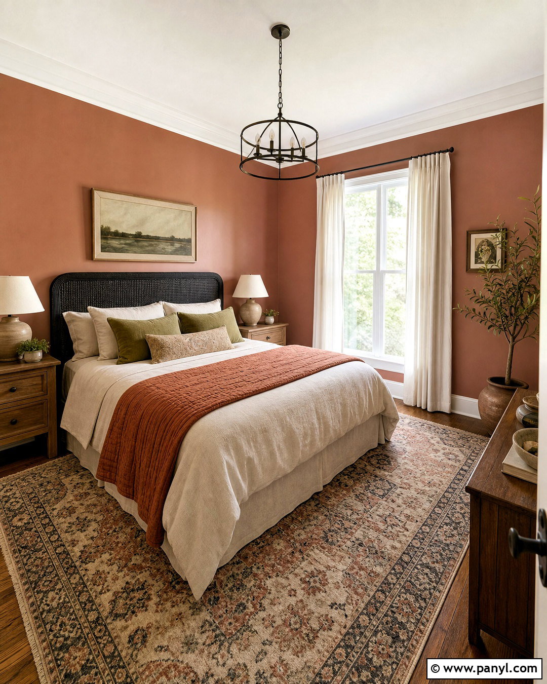 Muted Terracotta Guest Room Paint - 20 interior paint ideas