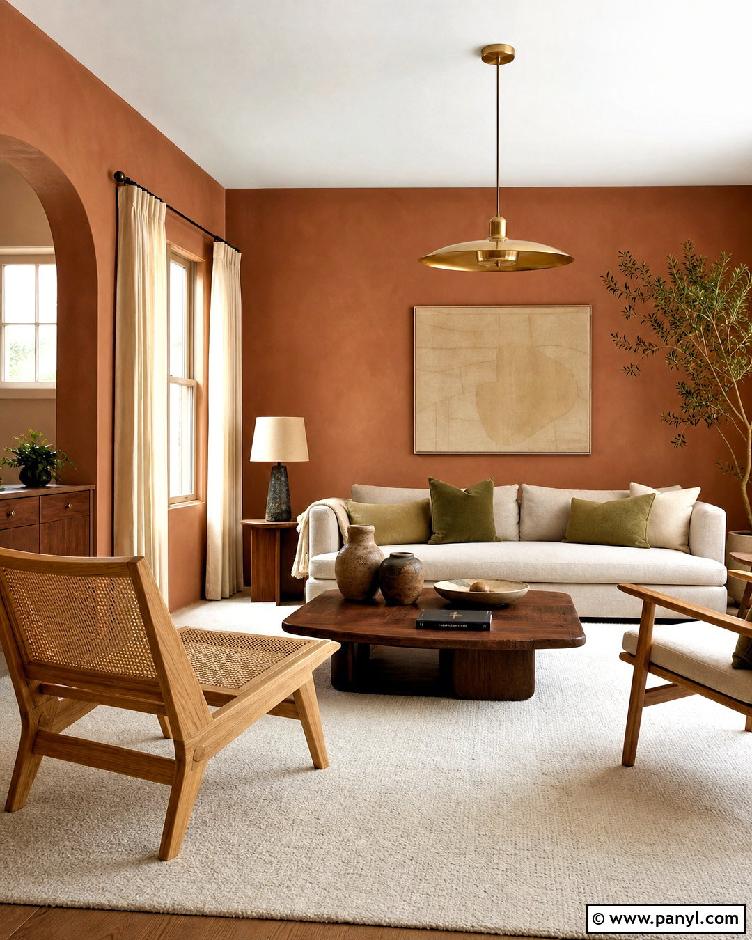 Muted Terracotta Living Room - 20 muted terracotta ideas