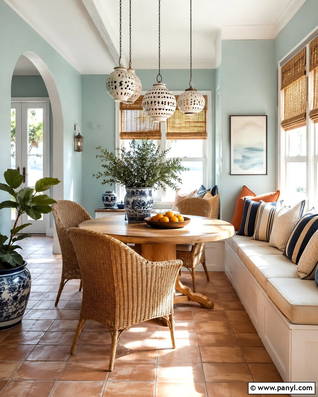Muted Turquoise Mediterranean Wall Color - 20 Mediterranean Wall Colors