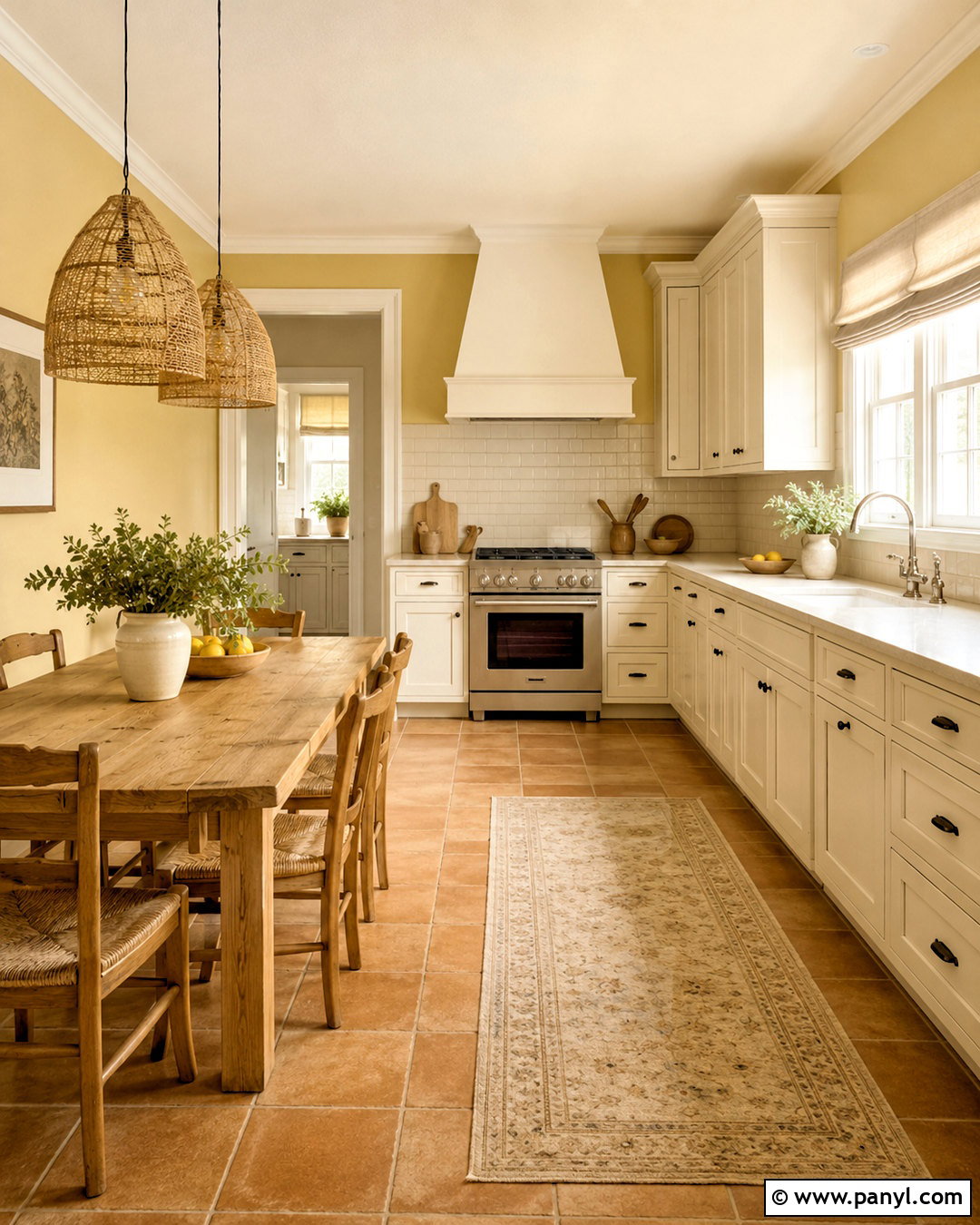 Muted Yellow Wall Color With Brown Tiles - 20 Wall Color With Brown Tiles