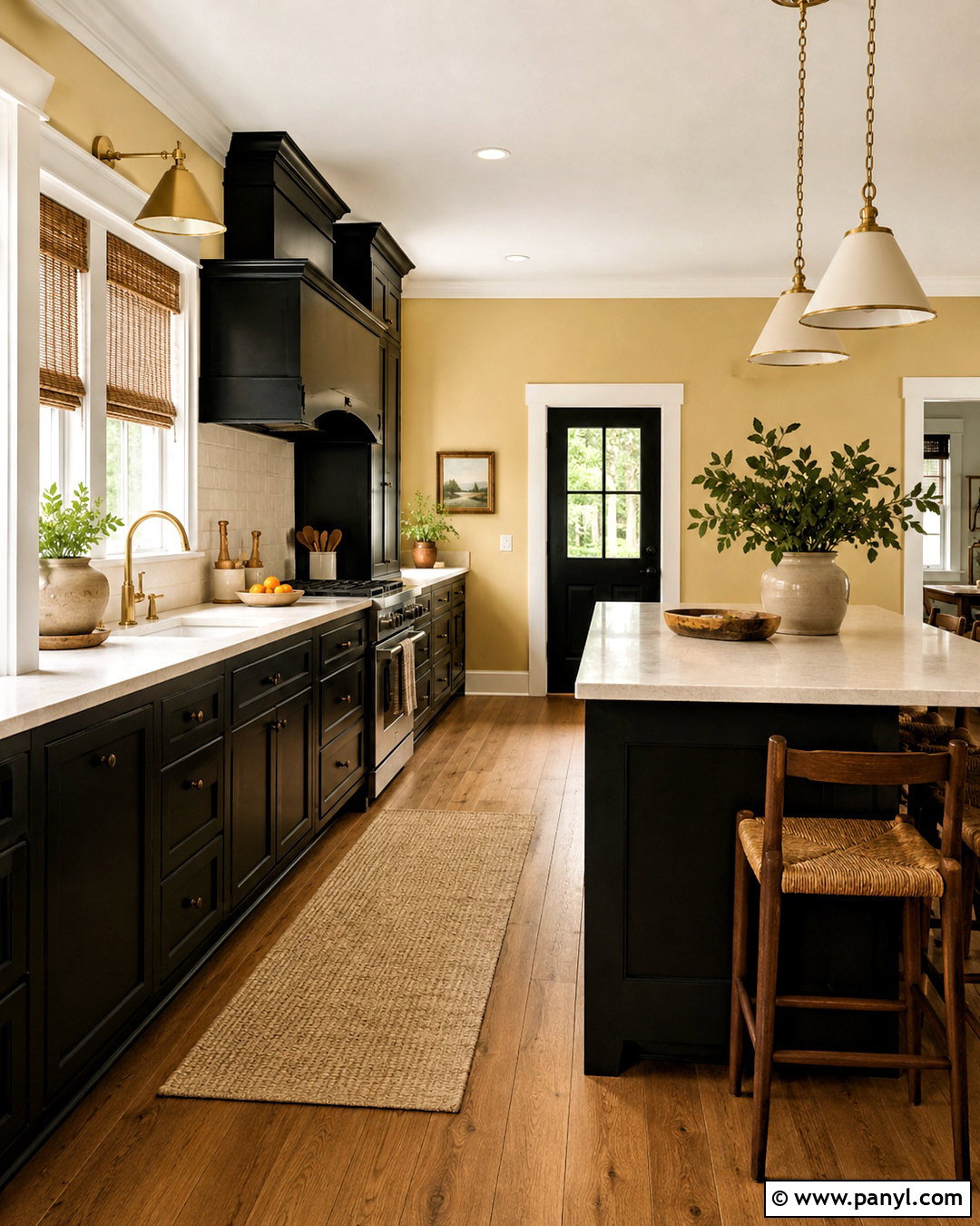Muted Yellow Walls With Black Cabinets - 20 What Wall Color Goes With Black Cabinets