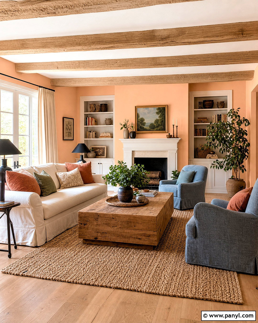 Naive Peach SW 6631 Paint Color - 20 peach paint colors