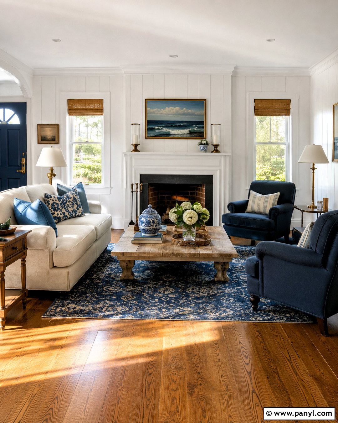 Nantucket Coastal Living Room - 20 coastal beach house interiors
