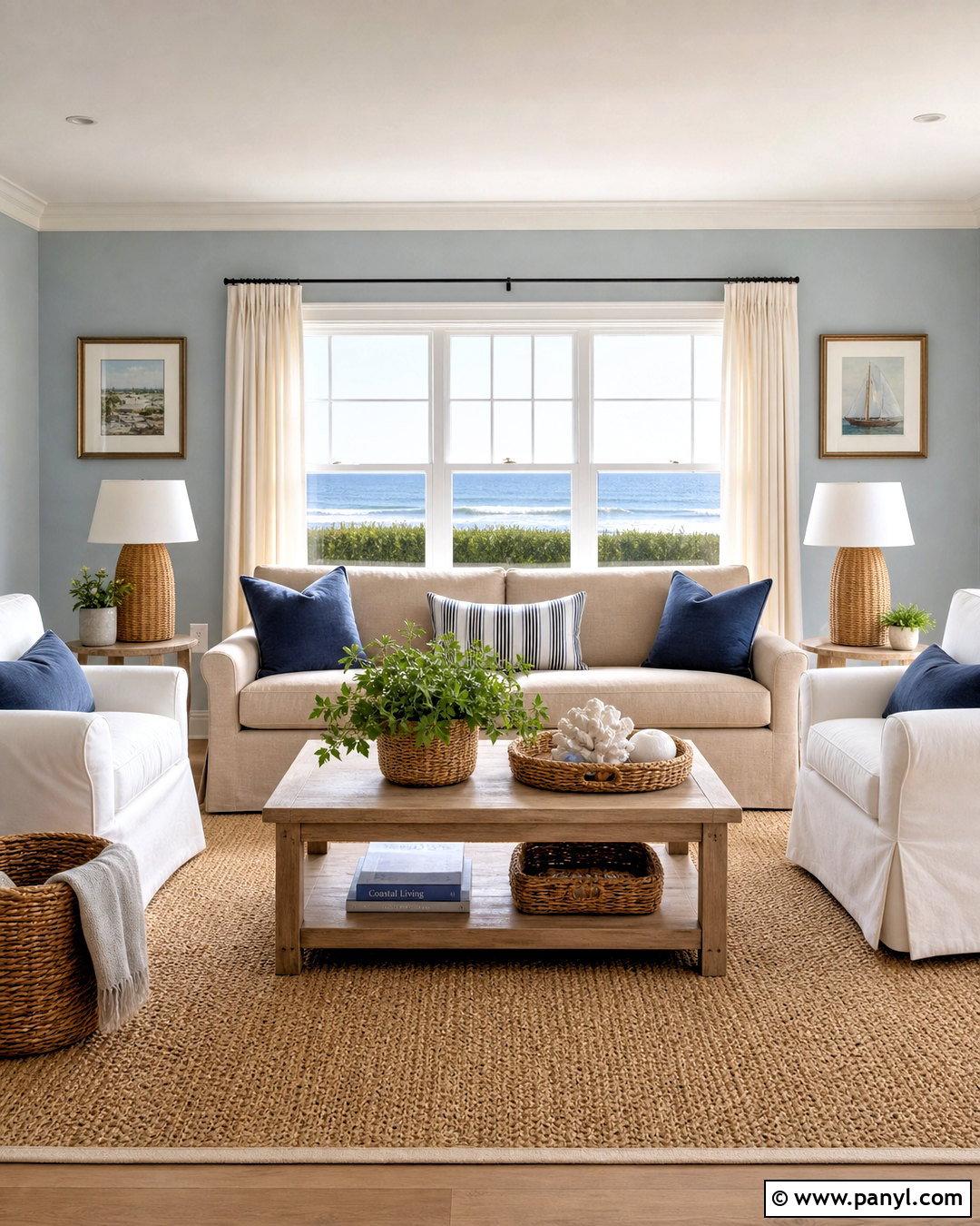 Nantucket Fog Coastal Living Room - 20 nantucket fog benjamin moore ideas