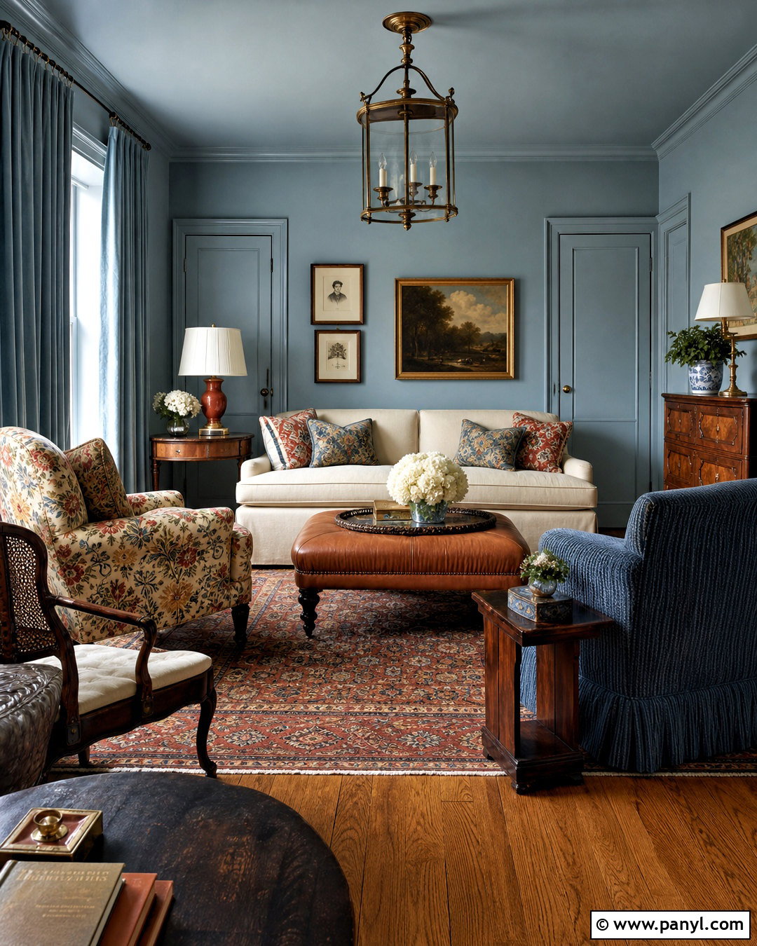 Nantucket Fog Color-Drenched Room - 20 nantucket fog benjamin moore ideas