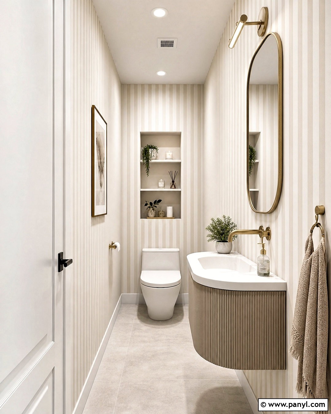 Narrow Half Bathroom - 20 half bathroom design ideas
