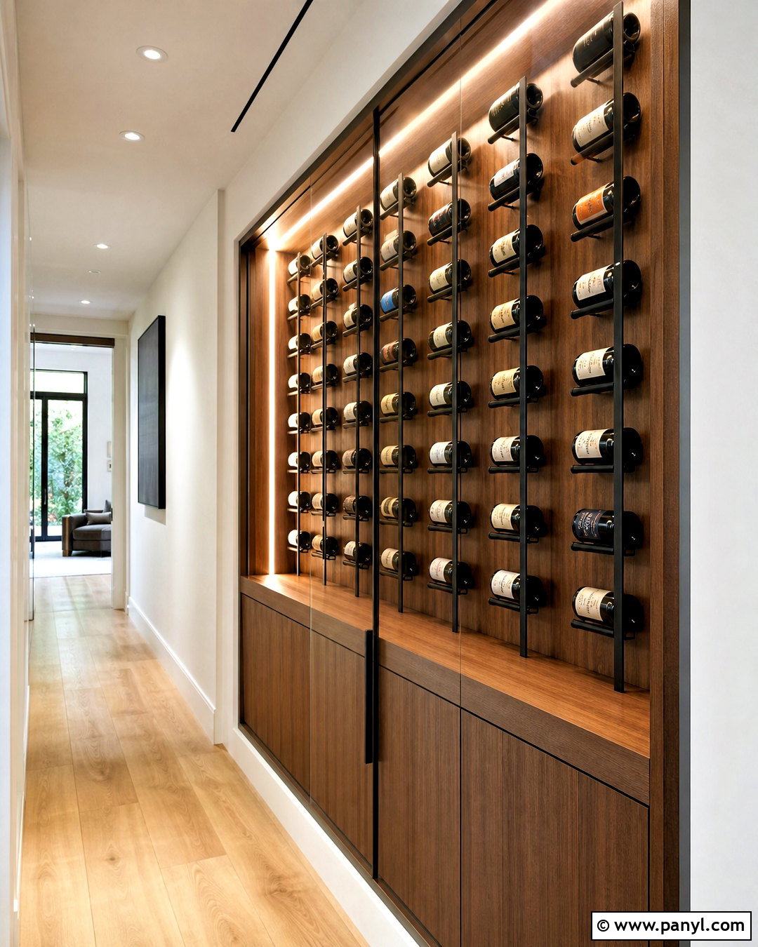Narrow Hallway Wine Cellar - 20 simple wine cellar ideas