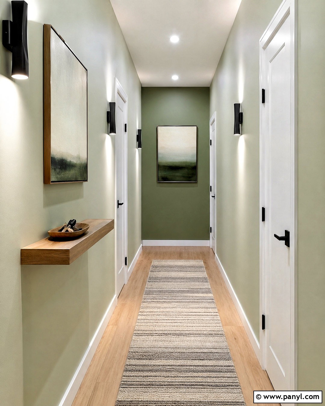 Narrow Light Green Hallway - 20 light green hallway ideas