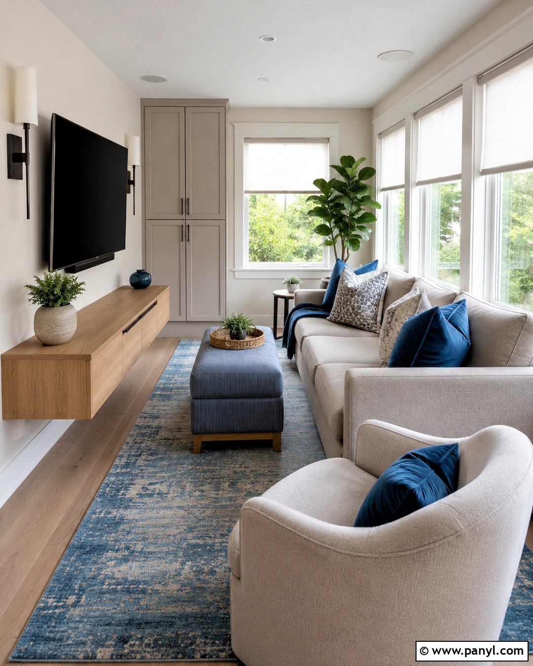 Narrow Sunroom TV Room - 20 narrow sunroom ideas