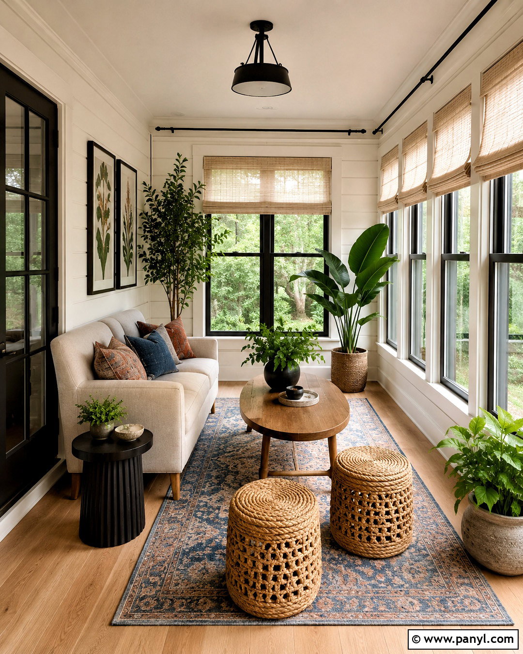 Narrow Sunroom With A Slim Loveseat - 20 narrow sunroom ideas