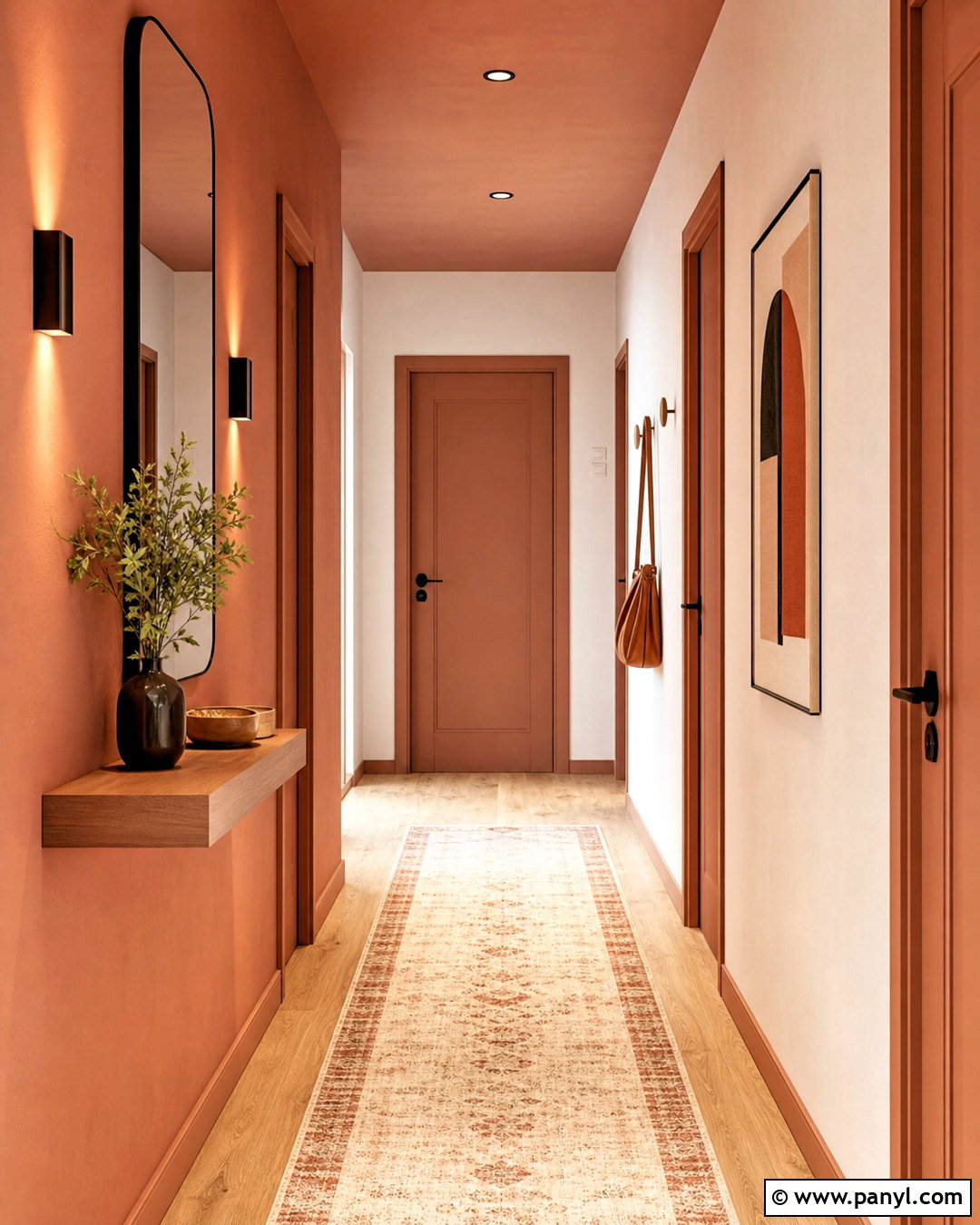 Narrow Terracotta Hallway - 20 terracotta hallway ideas