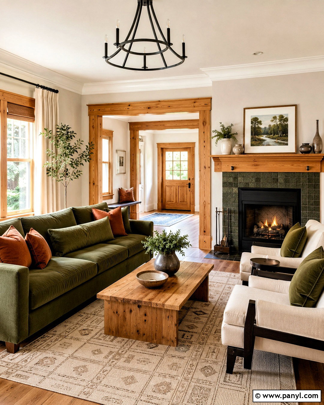 Natural And Painted Pine Trim Interior - 20 pine trim interior ideas