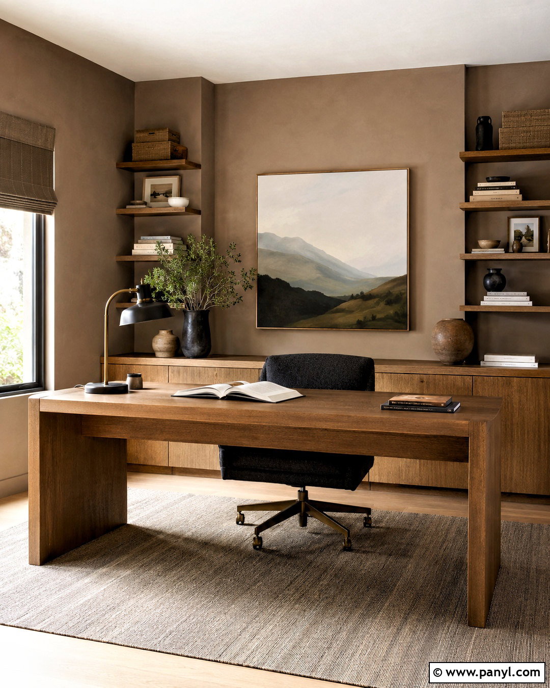 Natural Clay Plaster Home Office - 20 plastering walls ideas